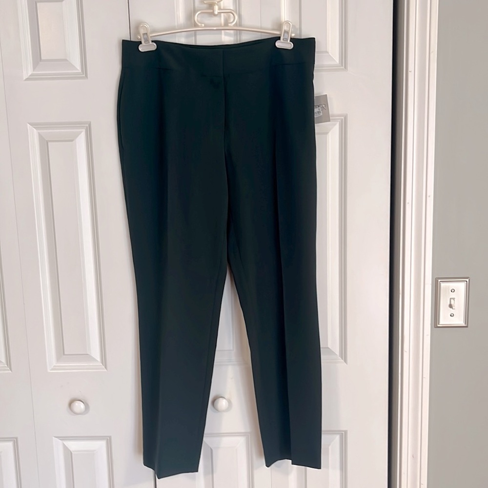 NWT Forest Green Kasper Dress Pants Size 12